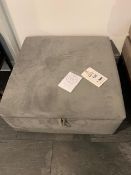 Lombok Roth Square Ottoman in Velvet RRP £665