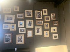 Twenty Four various wall mounted picture frames