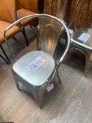 Lombok Artisan metal chairs mango wood & nickel-plated iron W40cm D40cm H95cm RRP £205