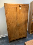 Lombok Sumatra Wardrobe made from solid reclaimed teak W115cm D62cm H195cm RRP £1865