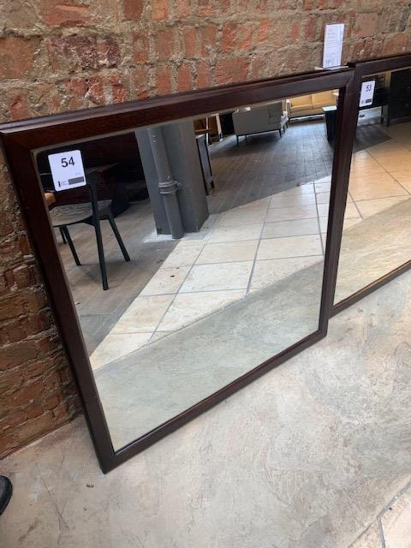 Two Lombok Seba solid small teak mirrors 100cm x 100cm RRP £760 - Image 2 of 3