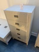 Lombok Canton Light Grey solid ash Tallboy W60cm D45cm H110cm RRP £1140