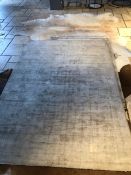 Blade 100% viscose pile handwoven rug, colour Smoke 160cm x 230cm