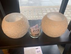 2 x Lombok Shu design tea light holders (RRP £30 each) (RRP £60)