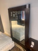 Lombok Keraton solid teak carved mirror W180cm H120cm RRP £765