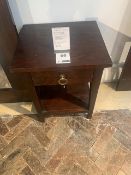 Lombok Keraton solid teak Blora side table W45cm D39cm H60cm RRP £370