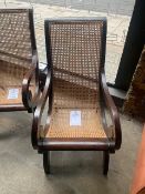Lombok Keraton Carved Solid Teak Lazy Occasional Chair W55cm D130cm H100cm RRP £655