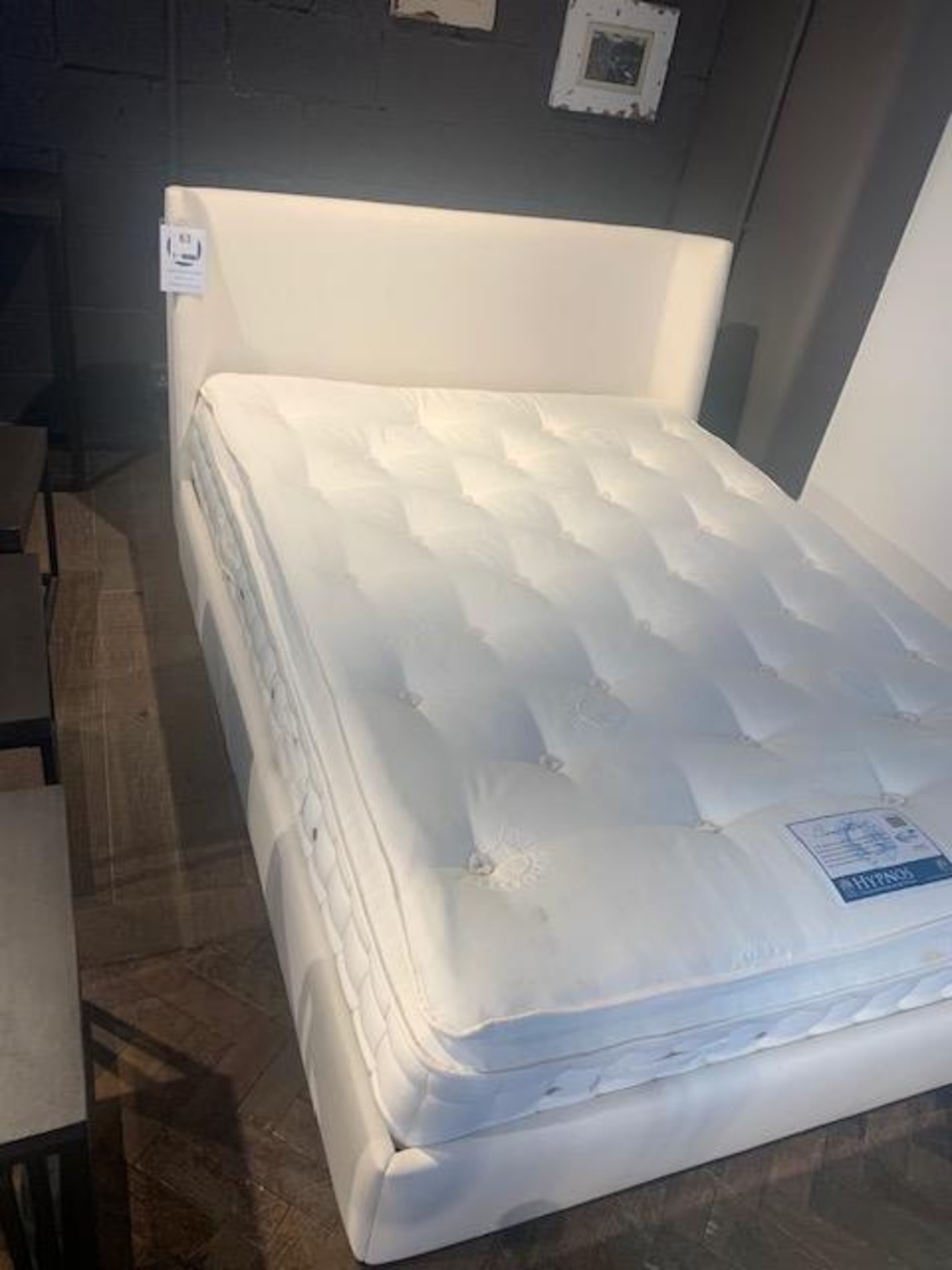 Lombok Kyoto king size bed c/w Hypnos reactive mattress exclusive for Lombok beds RRP £1855 +