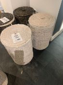 2 x Lombok water hyacinth round laundry basket (RRP £85 each) (RRP £170)