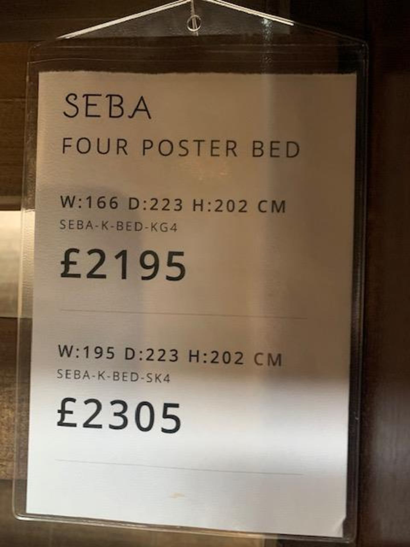 Lombok Seba four poster bed W195cm D223cm H202cm RRP £2305 - Image 5 of 5