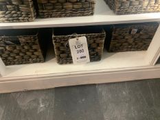 3 x Lombok water hyacinth shelf storage baskets (RRP £35 each) (RRP £105)