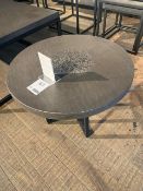 Lombok Stone round side table hand cast from a stone & resin mix W59cm D59cm H43cm RRP £150