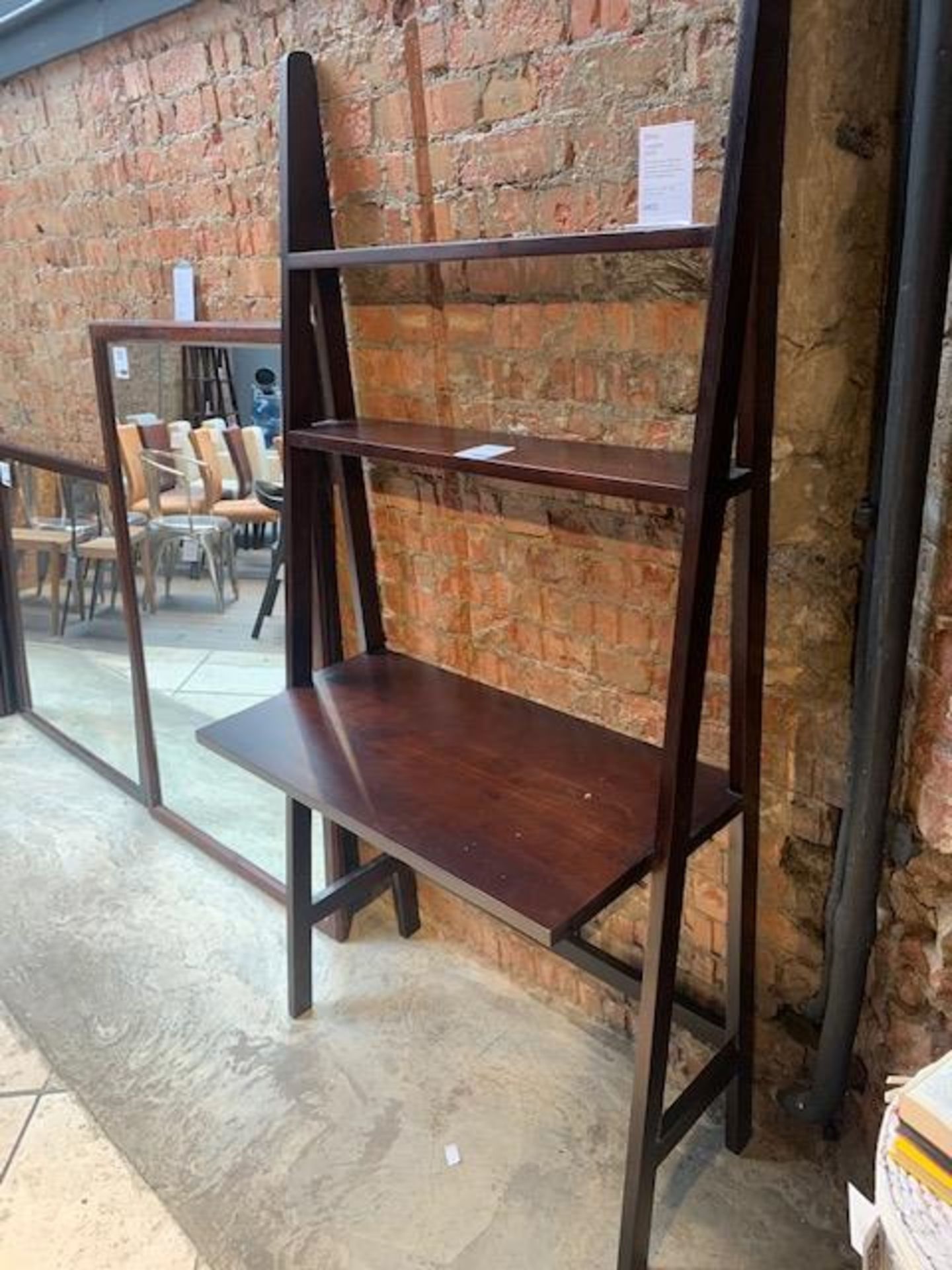 Lombok Seba solid teak ladder desk W90cm D47cm H183cm RRP £425 - Image 2 of 3