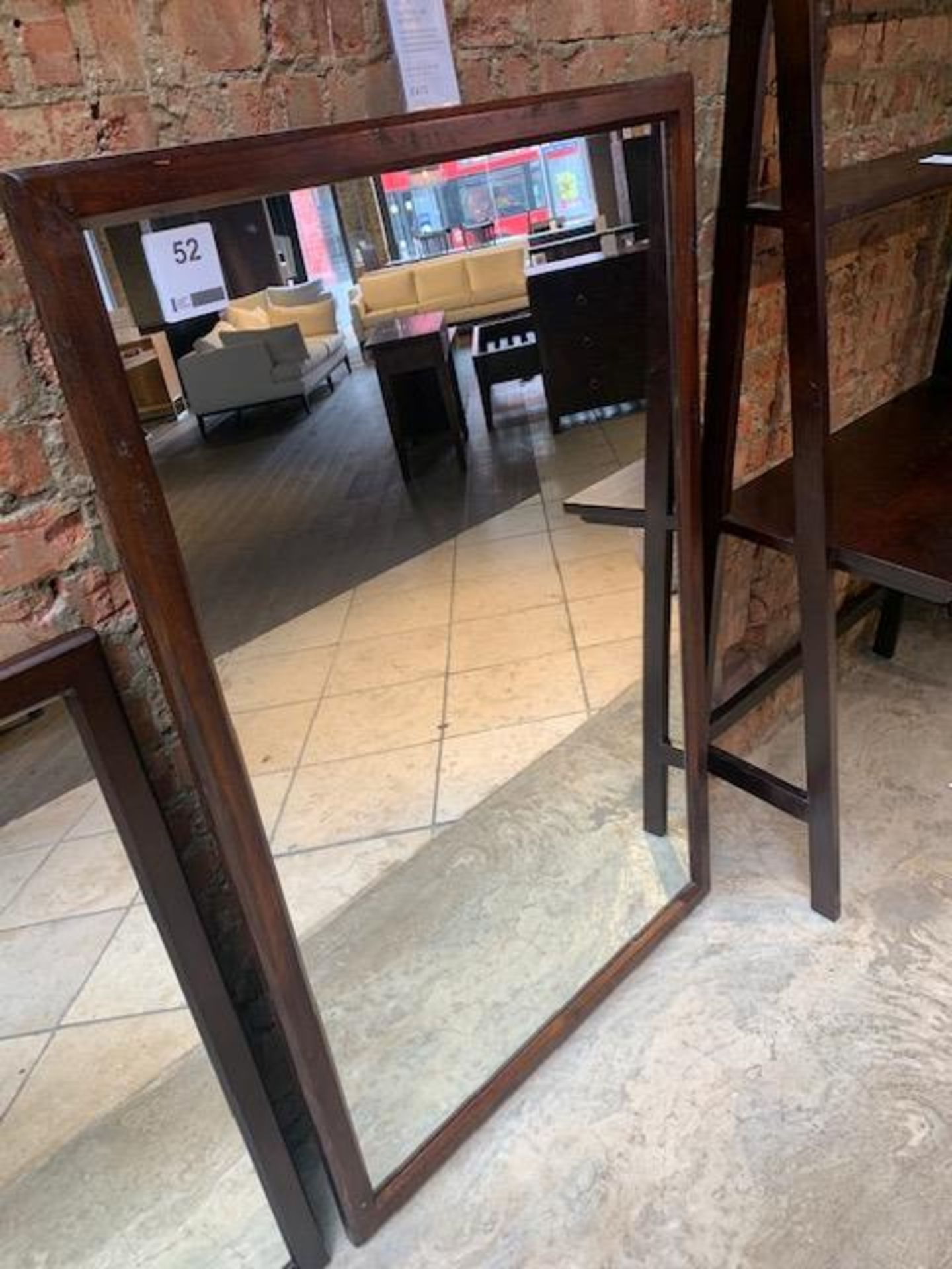 Lombok Seba solid medium teak mirror 140cm x 90cm RRP £470 - Image 2 of 3