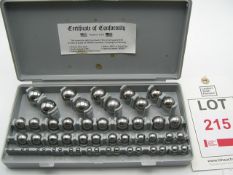 Moore and wright gauge ball set imperial