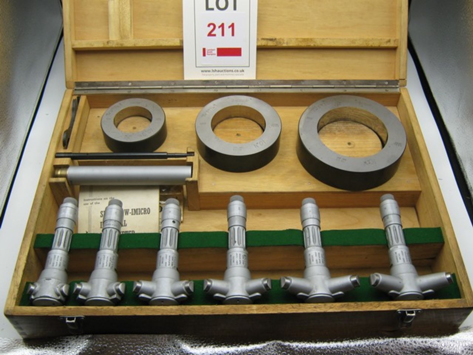 Shardlow-Imicro bore gauges 1.6" to 4" with setting rings