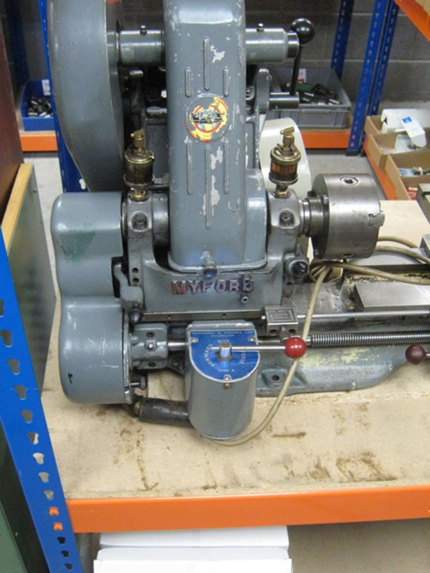 Myford ML7 Bench Lathe serial number K35067, 240V with 2 x boxes of accessories - Image 5 of 6