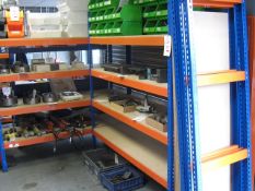 4 x bays racking 6' x 2' x 6'6" high ( two bays dismantled ) - contents not included