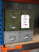 2 x Metal box files