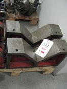 Pair large vee blocks 20" x 10" x 5 1/4" 11" vee width