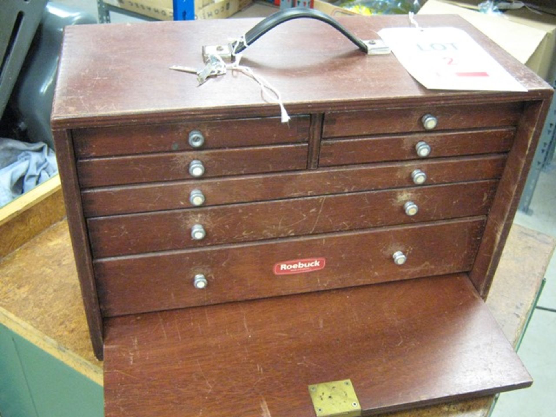 Toolmakers Cabinet with key - Image 2 of 2