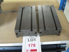 2 x Slotted bases 250mm x 125mm x 65mm