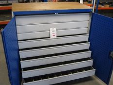 Bott tooling cabinet 8 drawers 130cm wide x 122cm high x 65cm deep