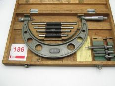 Mitutoyo 4-8" combination pin micrometer