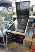 Digital Pinball Arcade, pay to play machine with twin displays, with remote (please note: no keys