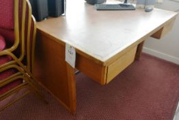 Timber frame twin sided 4 drawer desk (will require dismantling)