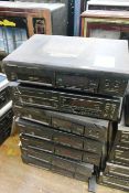 Seven various Pioneer CD disc changers including PD-M603 and PD-M426 (please note: working condition