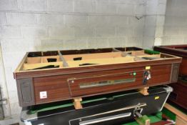 Supreme Pool pay to play pool table, with keys, slate and legs included, approx total dimensions 7 x