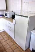 Zanussi Freezone refrigerator, Russell Hobbs toaster and Daewoo microwave