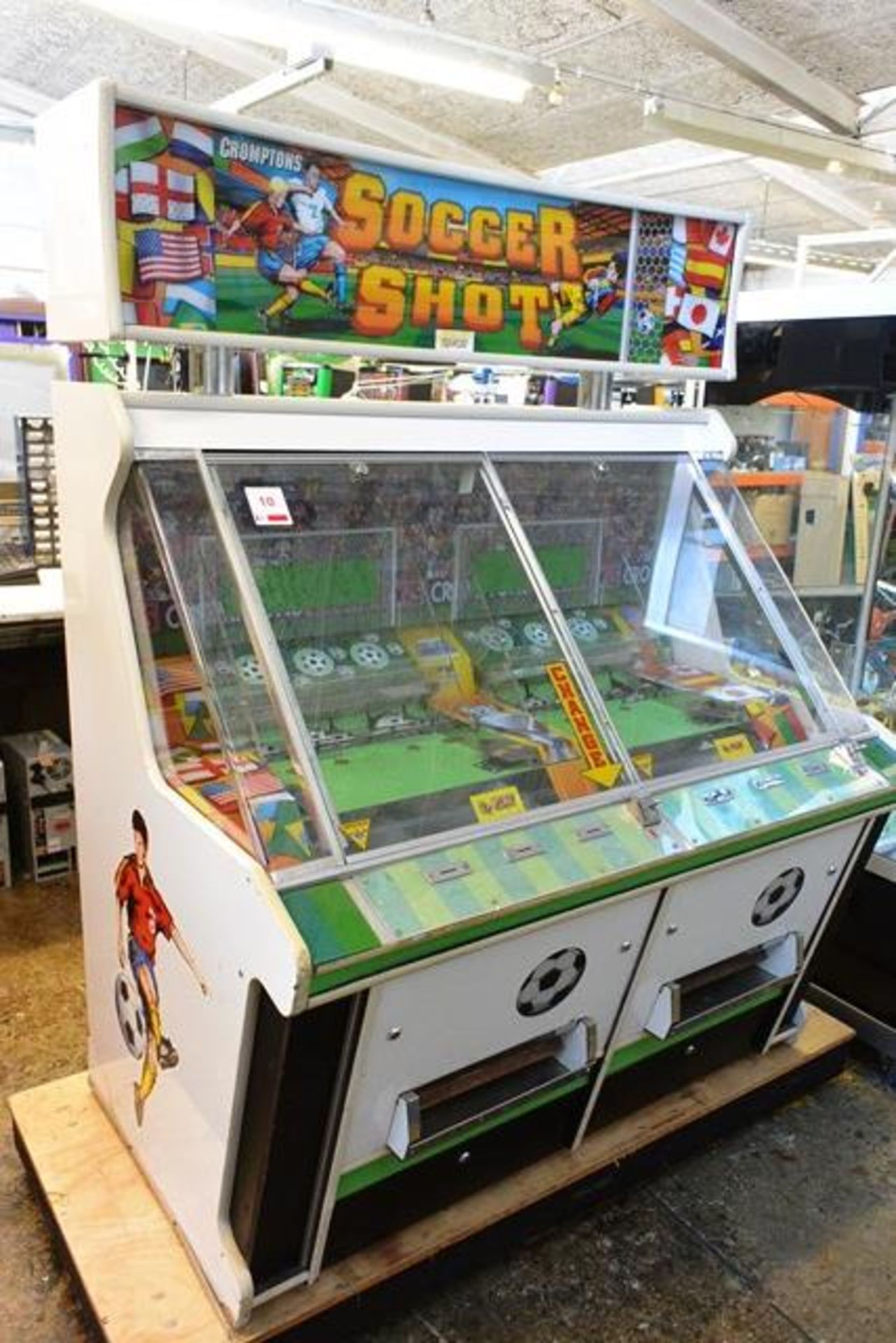 Cromptons Leisure Machines Ltd "Soccer Shot 2 Player with Changers" (1997), pay to play, serial