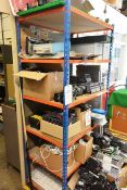 Bay of adjustable boltless stores racking, approx width 920mm, height 2000mm (excludes all contents)