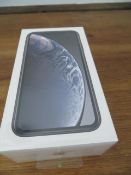 Apple iPhone XR Black 64Gb Unused unopened & boxed in original cellophane to include Earpods with