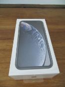 Apple iPhone XR Black 128Gb Unused unopened & boxed in original cellophane to include Earpods with