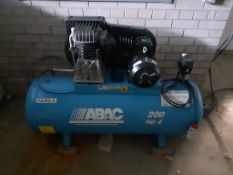 ABAC Pro B4900 200 FT4 UK air receiver mounted air compressor, year 2016.*NB: This item has no