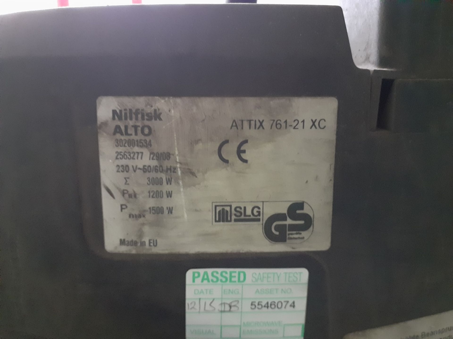 Nilfisk Alto Attix Vacuum cleaner (no hose) - Image 2 of 2