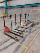 6 - Various hand pallet trucks - spares and repairs