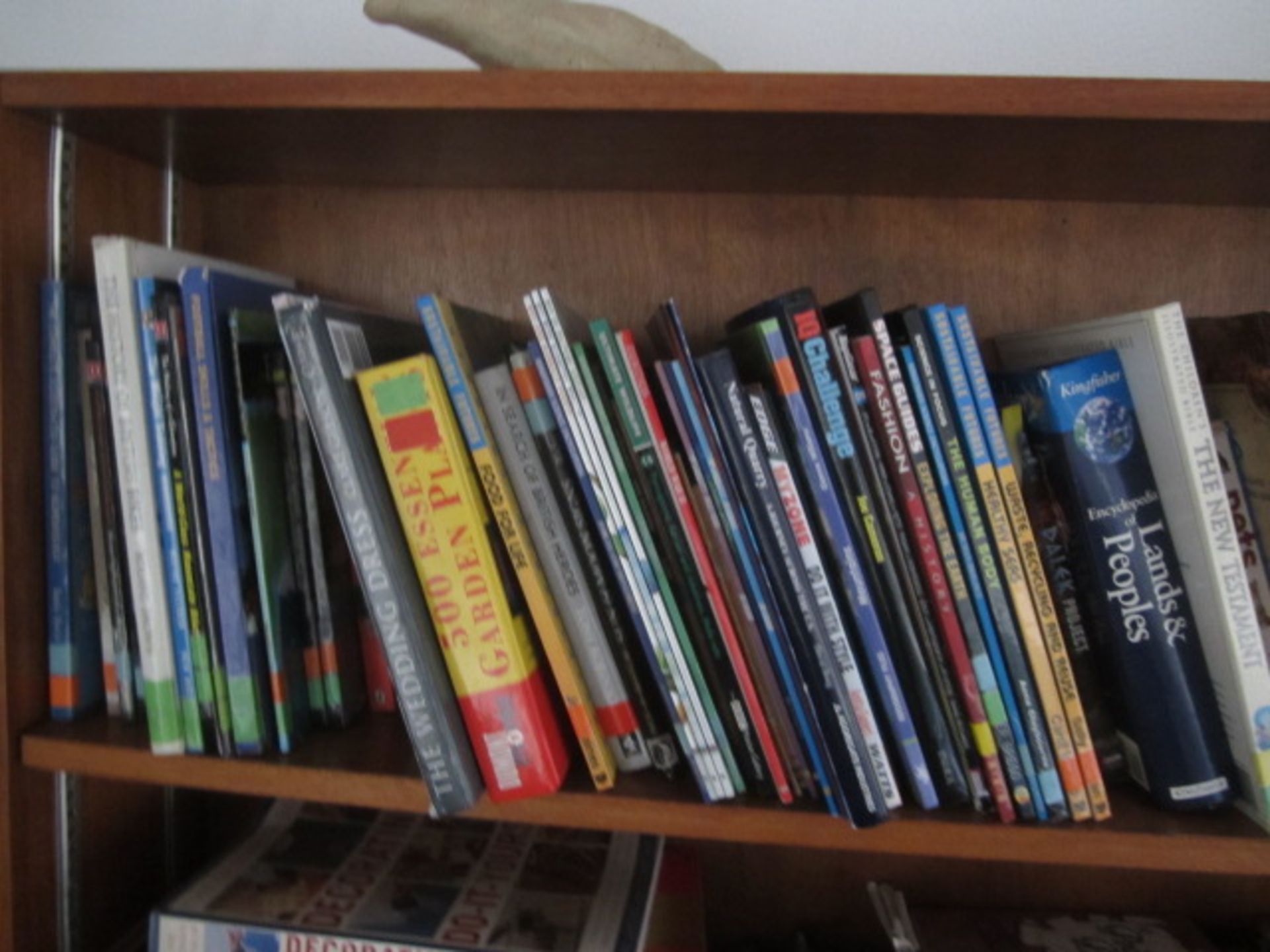 Wood effect bookcase with contents of assorted books,Located at main school,** Located at Shapwick - Image 2 of 9