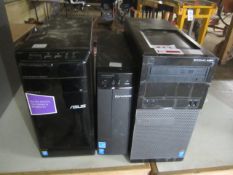 3 x assorted desk top computer towers,** Located at Stoneford Farm, Steamalong Road, Isle Abbotts,