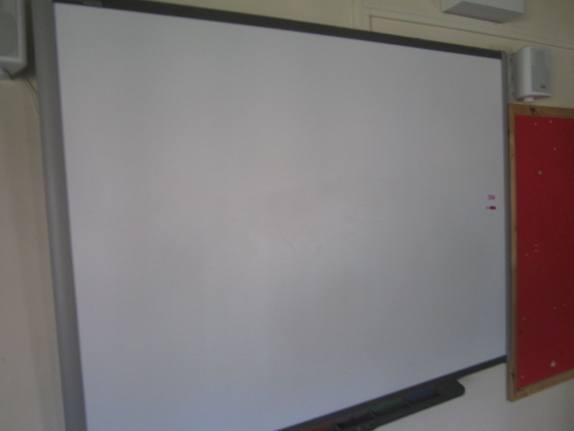 Smart Tech wall mounted smart board, 2 x speakers, Toshiba TCP-XD200 ceiling mounted projector, - Image 2 of 3