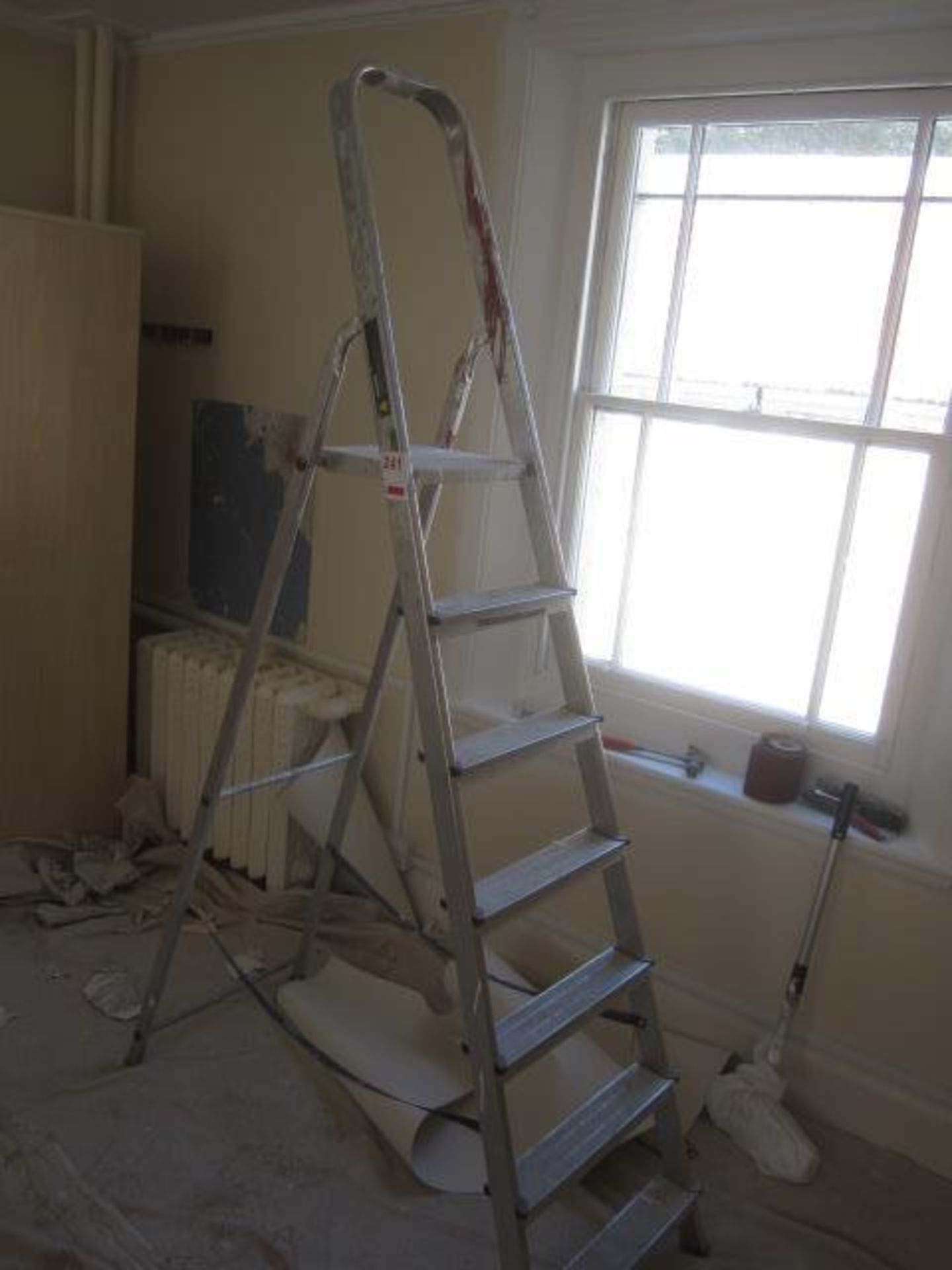 Aluminium step ladder, 7 tread,Located at main school,** Located at Shapwick School, Station Road,