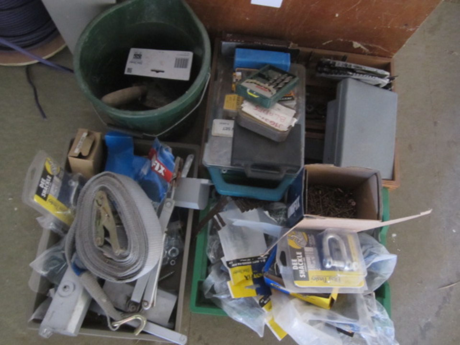 Large quantity of consumable stock including nuts, bolts, screws, staples, nails, tacks, panel - Image 6 of 7