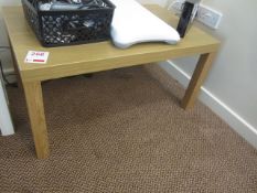 Wood effect coffee table,Located Greystones,** Located at Shapwick School, Station Road, Shapwick,