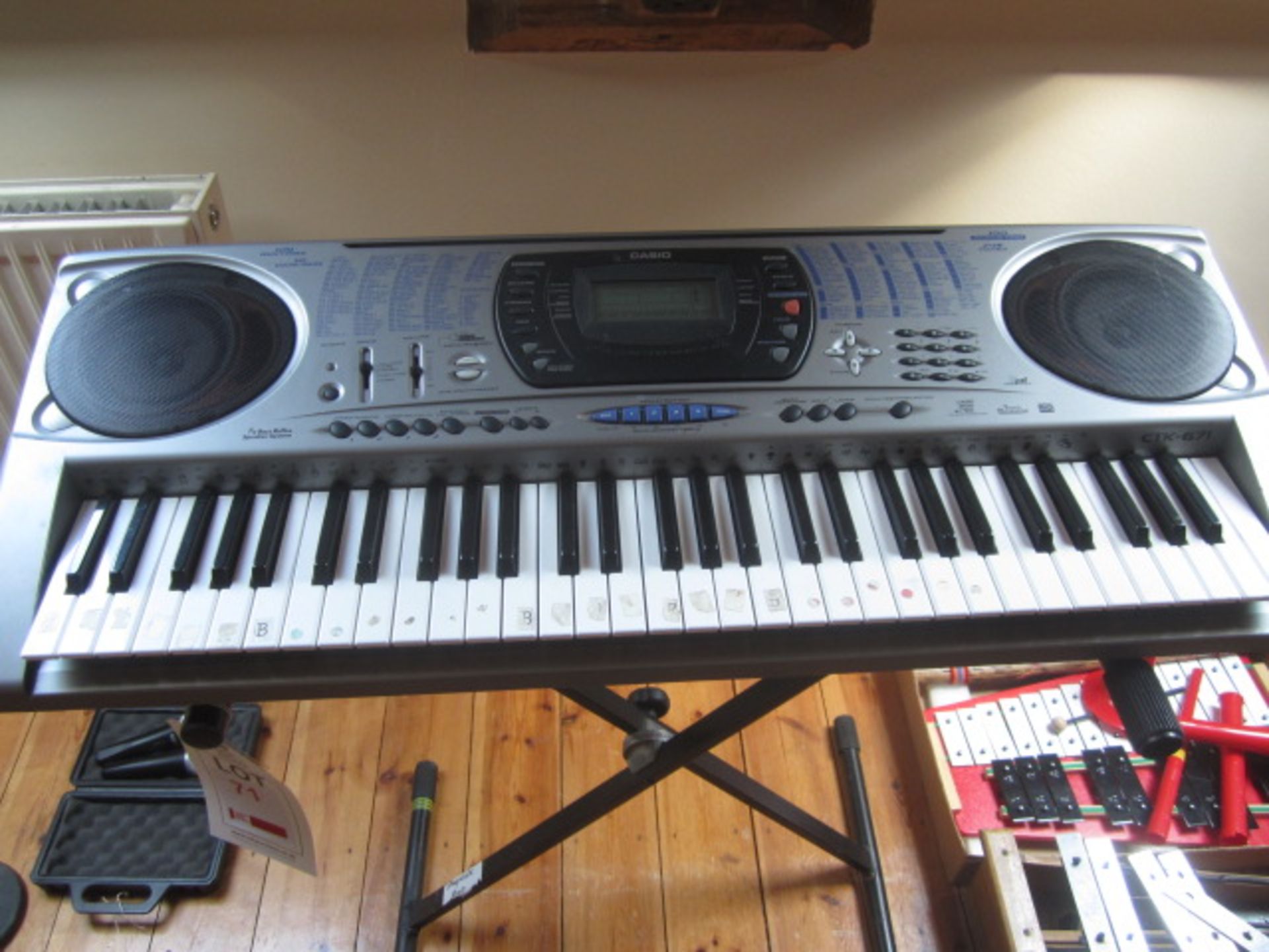 Casio CTK-671 electric keyboard and folding stand,Located at main school,** Located at Shapwick - Image 2 of 2