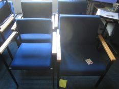 4 x upholstered chairs,Located at Church Farm,** Located at Shapwick School, Station Road, Shapwick,