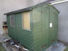 Timber tongue and groove shed, single door, side windows, 8' x 6',Located Greystones,** Located at