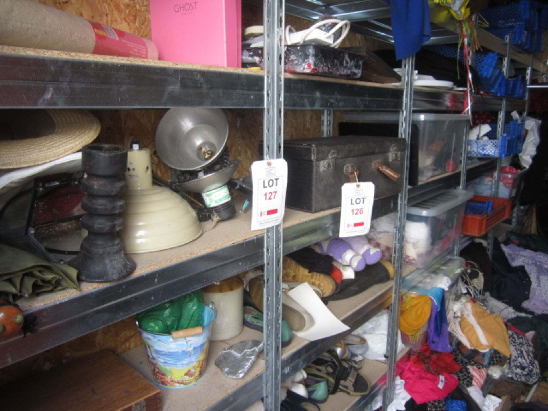 Assorted drama equipment including dressing up costumes, dummies, lighting, props, scenery screens - Image 3 of 12